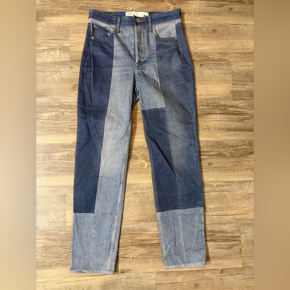 rag & bone Color Block Nina Cigarette Fit Jeggings Women’s 24